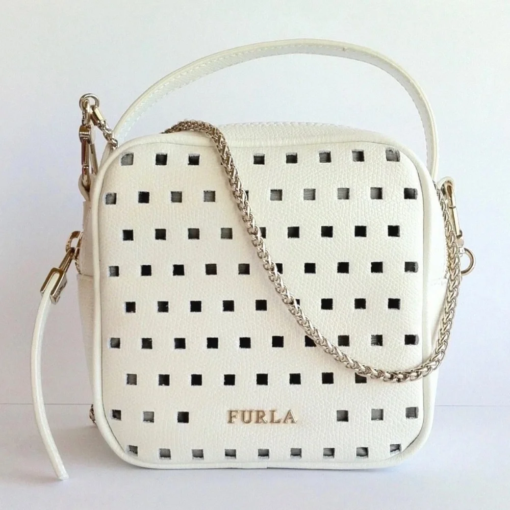 Furla White Yo-yo 2 Way Crossbody Bag - Picture 2 of 9